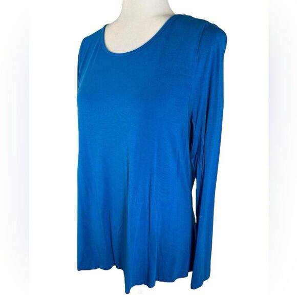 Free Birdies Womens Blue Polar Bear Print Comfy Bamboo Long Sleeve Pajama Set - Picture 4 of 10